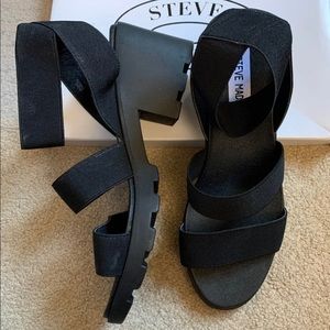 Steve Madden Black Sandals